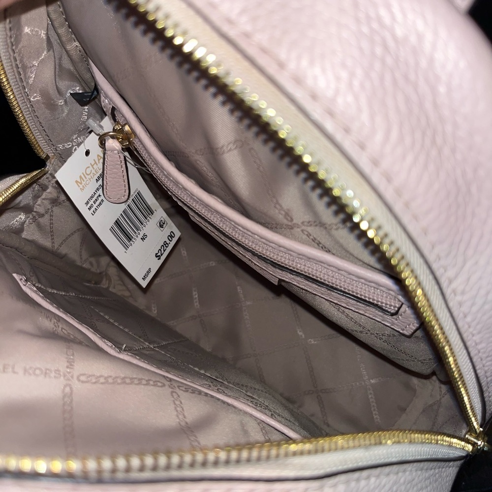 Michael Kors Pink Abbey Backpack - Picture 6 of 6